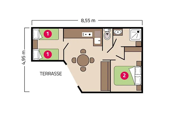 Les Chalands Fleuris 캠프장